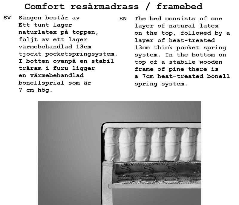 Liggande sängskåp anpassat för resårsäng i valfri storlek 11 Liggande sängskåp anpassat för resårsäng i valfri storlek