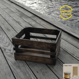 Äppellåda vintage vax, gör det själv kit liten