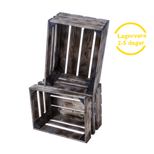 Äppellåda betsad bränd 40x30